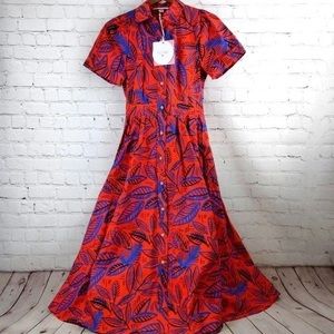 ALEXIS x Target Tropical Leaf Shirtdress Size Large